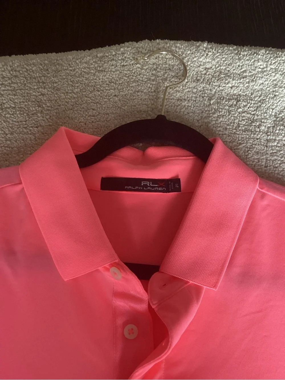 RLX RALPH LAUREN ~ Men's Polo Performance PINK Golf Polo Shirt Wicking NWT - XL